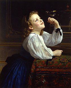 Tête d\'Etude l\'Oiseau - Bouguereau, William A.