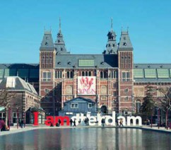 The Rijksmuseum in Amsterdam