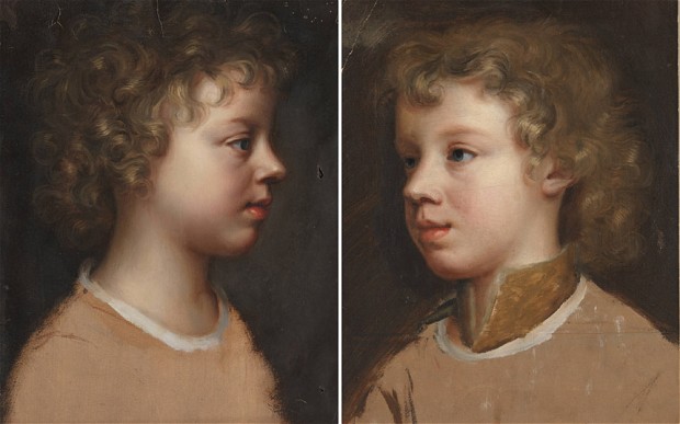 portrait of two children