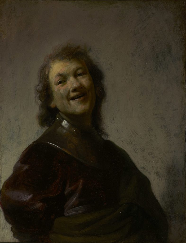 portrait of a man laughing