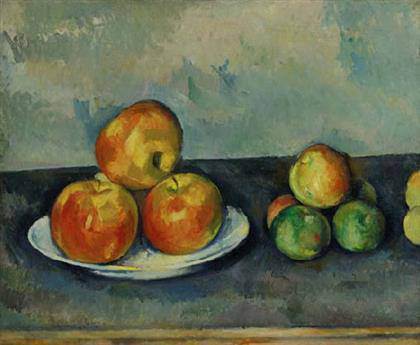 still life of fruit on a table