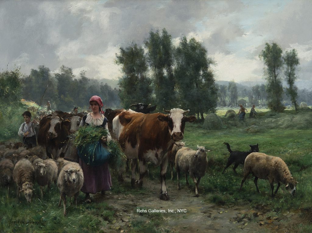 Julien Dupre "Returning From The Pasture"