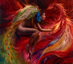 julie_bell_jb1027_peacock_and_firebird