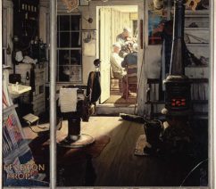 Norman Rockwell (1894-1978), "Shuffleton's Barbershop," 1950