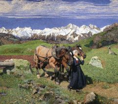 segantini spring in the alps