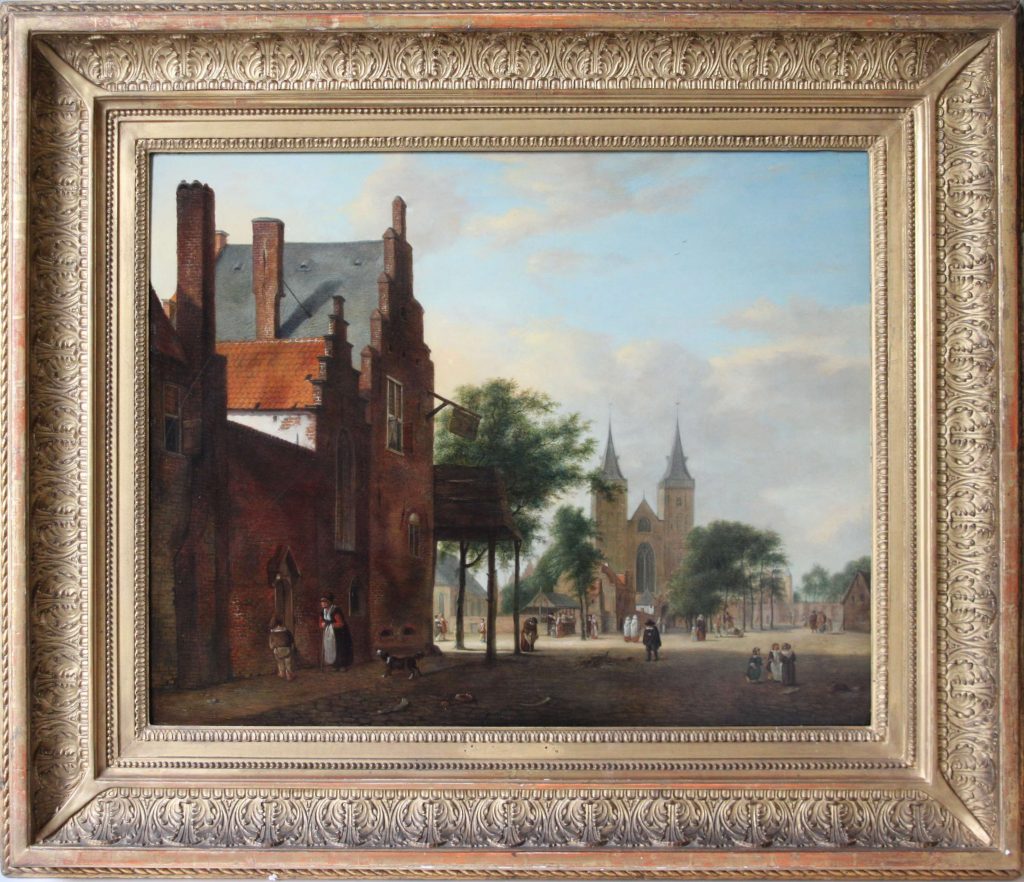 View of a Dutch square Jan van der Heyden 1637-1712
