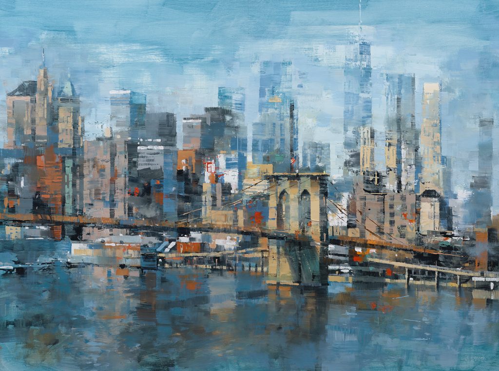 Brooklyn Bridge Afternoon oil Painting by Mark Lague