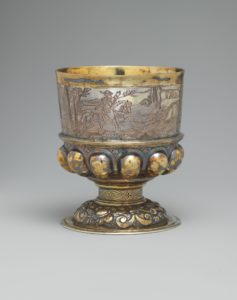 16th-century silver stem cup 