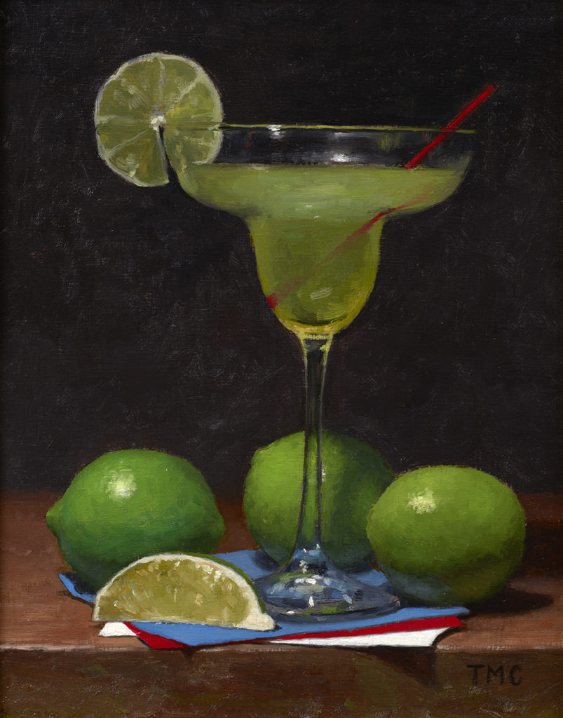 Margarita 3 Oil on panel art by Todd M. Casey