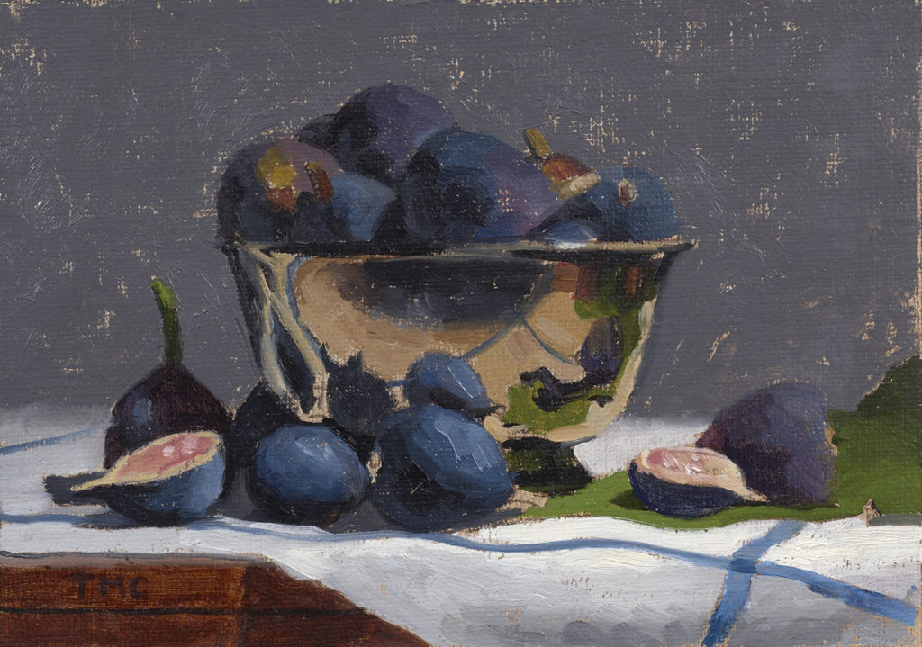 Figs, Gray Study oil on Panel art by Todd M. Casey