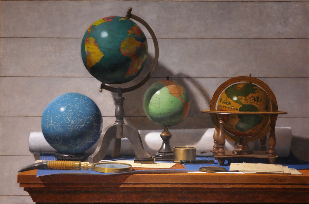 A World of Ideas oil on Panel art by Todd M. Casey