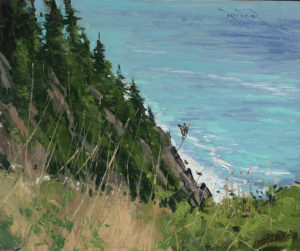 Oregon Coast oil paint art by ben bauer
