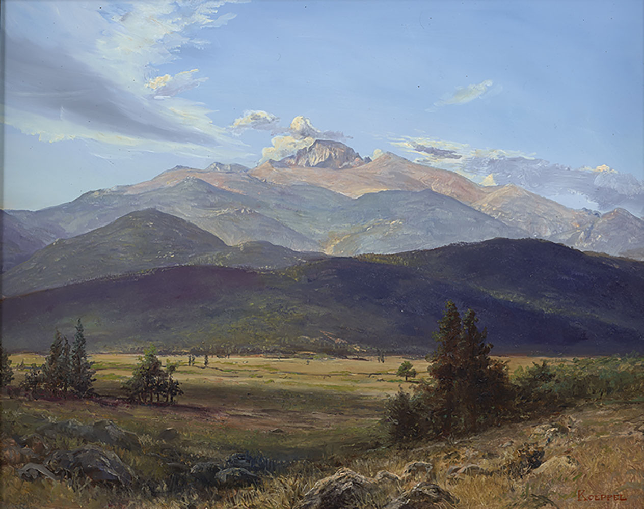 Morning Light on Long's Peak, Rocky Mountains fine art by Erik Koeppel