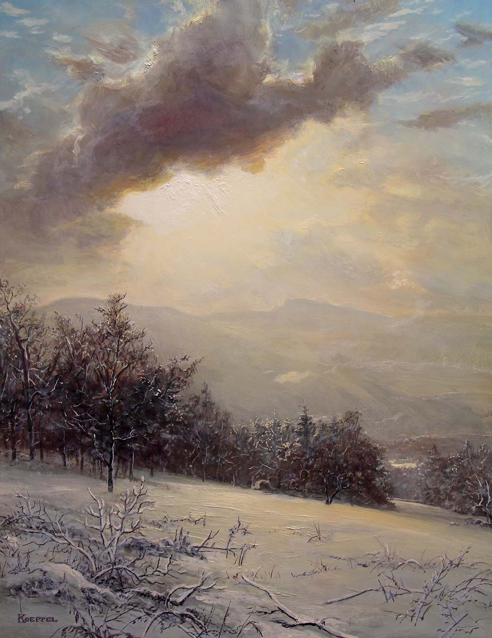 Winter Light in the White Mountains fine art by Erik Koeppel