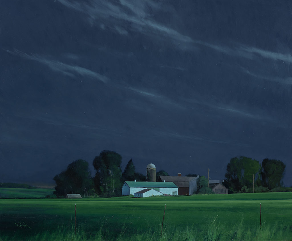 St. Croix County Farm by Moonlight by ben bauer