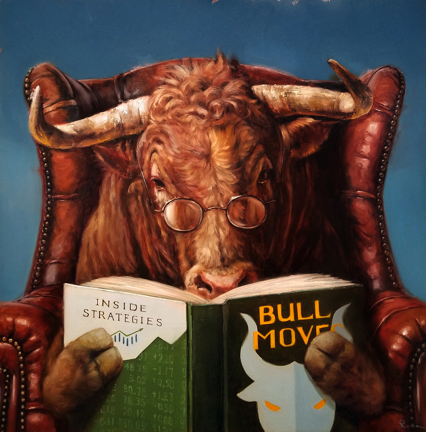 The Optimist Oil on panel wall art by TOdd M. casey