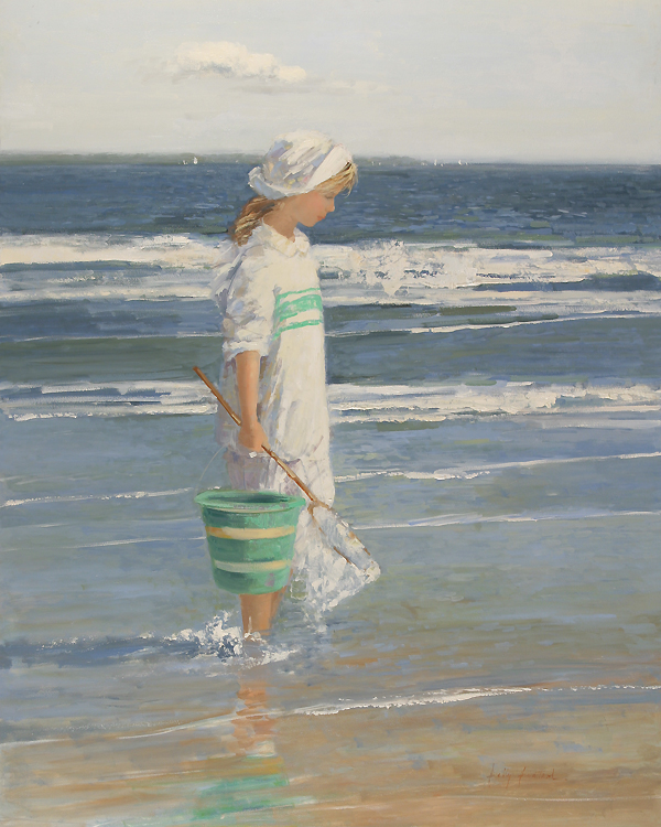 The Green Pail Handcrafted Art by Sally Swatland