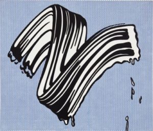 Roy Lichtenstein - White Brushstroke 1