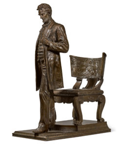sculpture one man with chair