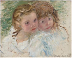 faces of two young girls