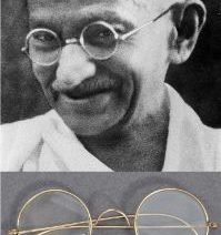 gold rim glasses