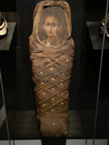 mummy with painted portrait