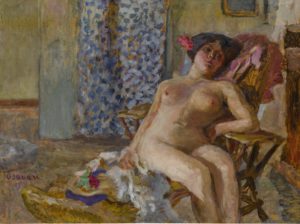 nude woman on a chair