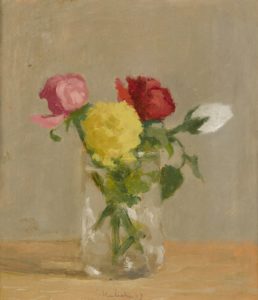 pink, yellow, white, and red flowers in a vase