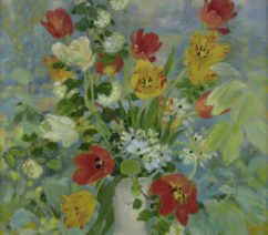 tulips in a vase