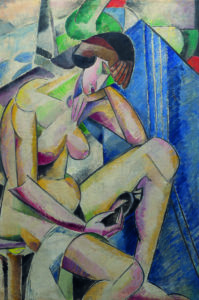cubistic image of a woman