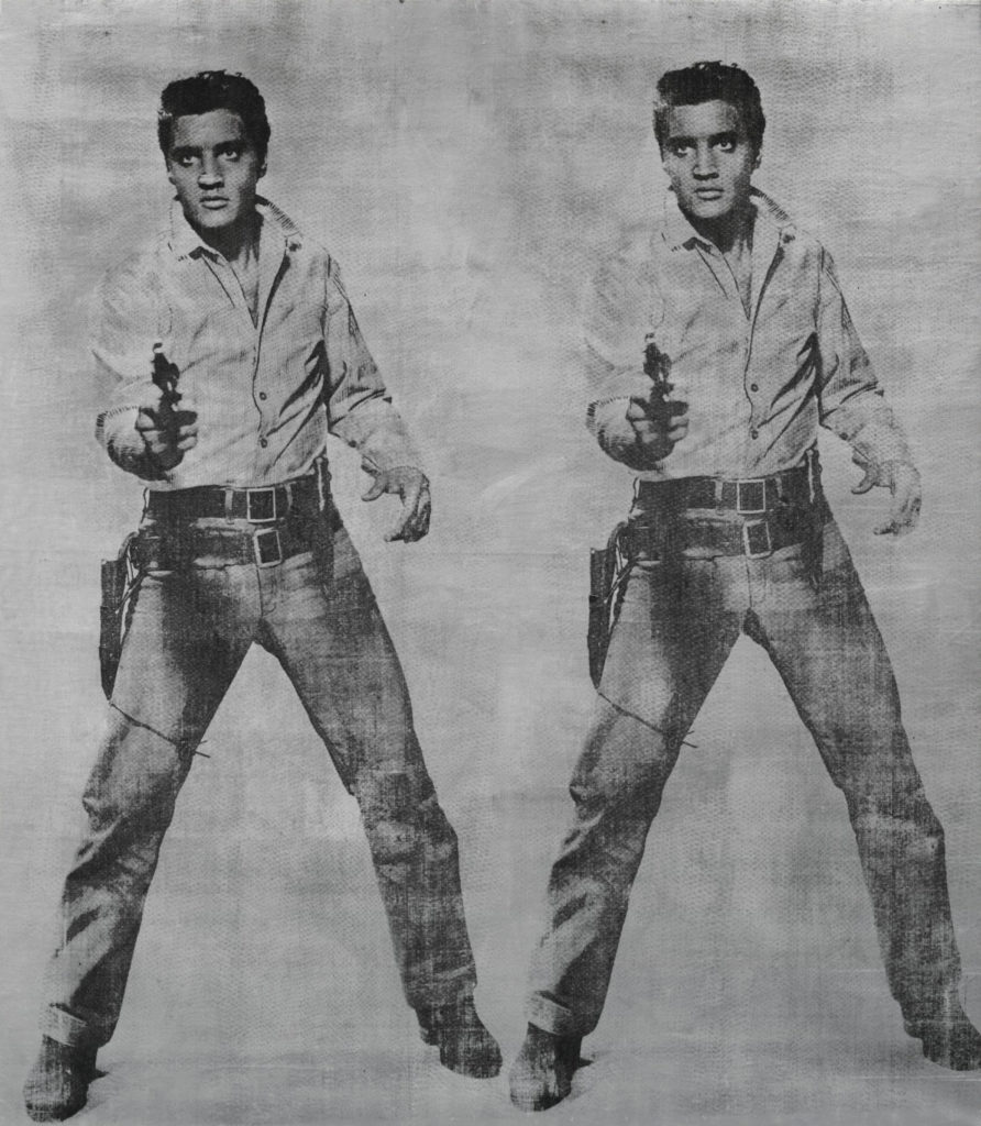 two images of Elvis