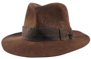 brown felt fedora from Indiana Jones and the Temple of Doom movie