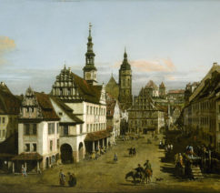 a village town scene