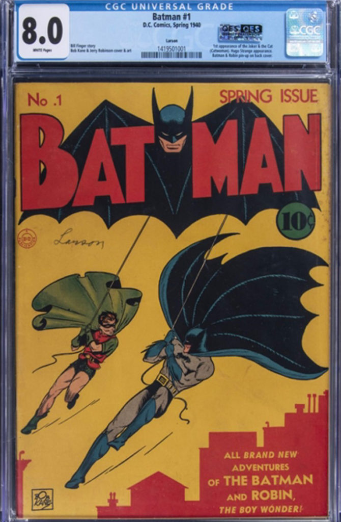 1940 DC comic book featuring Batman