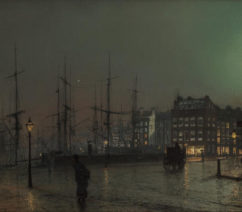 evening street scene