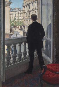 a man looking out a widow - Caillebotte from the Edwin Cox collection