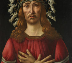 image of Christ with a halo of angels - Sandro Botticelli - The Man of Sorrows
