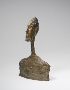The bronze sculpture Petit buste d'homme by Alberto Giacometti, sold at Christie's