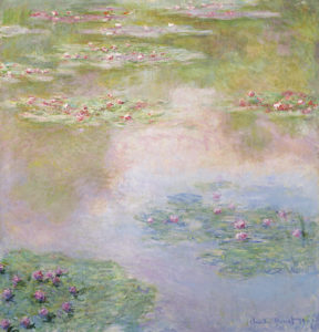 A Nymphéas water lily painting by Claude Monet, sold at Christie's