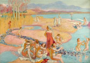The painting Nausicaa by Maurice Denis showing a scene from the Odyssey