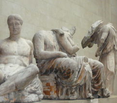 Examples of statues from the Parthenon in the British Museum's Duveen Galleries