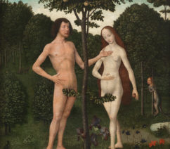 Adam and Eve in the Garden of Eden by the Master of the Embroidered Foliage, sold at Bonhams New Bond Street