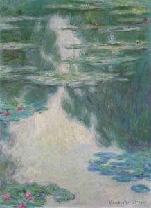 A waterlily painting by Claude Monet sold at Christie's London