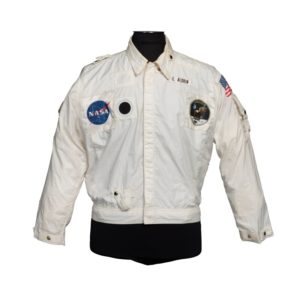 The flight jacket of Edwin "Buzz" Aldrin, worn during the Apollo 11 mission, sold at Sotheby's New York