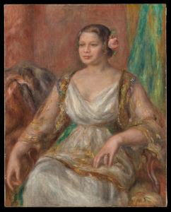 A portrait of the Austrian actress Tilla Durieux by Pierre-Auguste Renoir, sold under duress and now hanging in the Metropolitan Museum of Art in New York