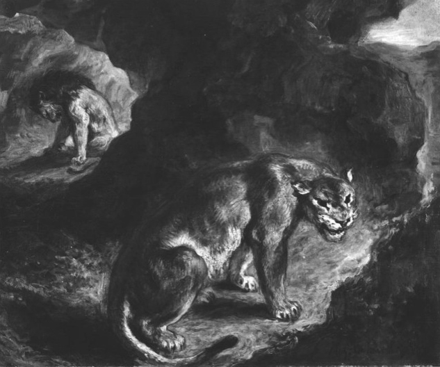 Delacroix (lions) - stolen in 1972 from the Montreal museum