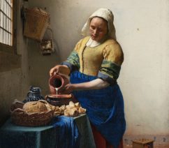The Milkmaid by Johannes Vermeer, kept at the Rijksmuseum in Amsterdam