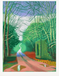 The Arrival of Spring in Woldgate, East Yorkshire in 2011 - 19 February by David Hockney, sold at Phillips London