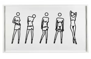Bijou Gets Undressed 6 by Julian Opie, sold at Phillips London