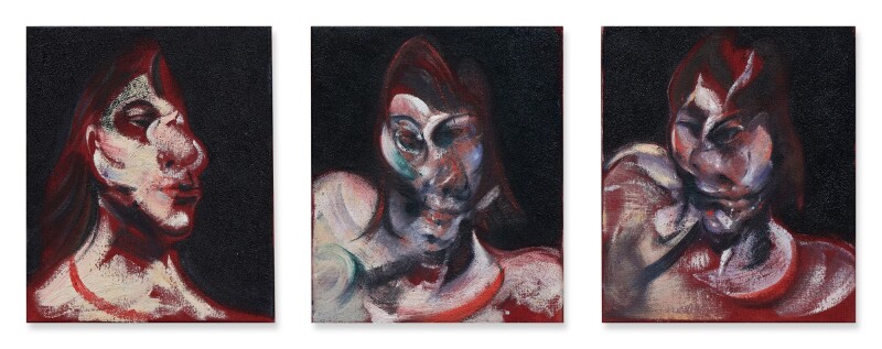 Three Studies for Portrait of Henrietta Moraes by Francis Bacon